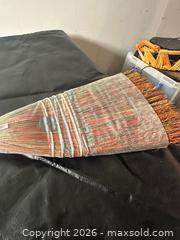 MaxSold Auction: Long Wood-Handled Broom with Natural Straw Bristles - Grand Blanc Township (Michigan, USA) SELLER MANAGED Downsizing Online Auction - E Baldwin Road