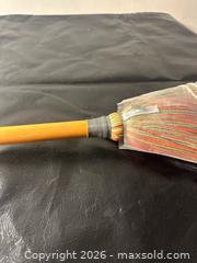 MaxSold Auction: Long Wood-Handled Broom with Natural Straw Bristles - Grand Blanc Township (Michigan, USA) SELLER MANAGED Downsizing Online Auction - E Baldwin Road