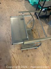 MaxSold Auction: Metal Printer Stand with 2 Shelves, Sliding Tray & Casters - Grand Blanc Township (Michigan, USA) SELLER MANAGED Downsizing Online Auction - E Baldwin Road