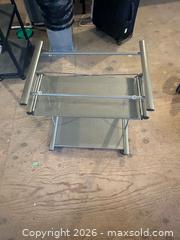 MaxSold Auction: Metal Printer Stand with 2 Shelves, Sliding Tray & Casters - Grand Blanc Township (Michigan, USA) SELLER MANAGED Downsizing Online Auction - E Baldwin Road
