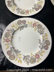 MaxSold Auction: Porcelain Floral Mixed Plate Set with Gold Trim, 8 Pieces - Grand Blanc Township (Michigan, USA) SELLER MANAGED Downsizing Online Auction - E Baldwin Road