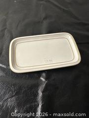 MaxSold Auction: Porcelain White & Gold Trim 3-Piece Serving Set - Grand Blanc Township (Michigan, USA) SELLER MANAGED Downsizing Online Auction - E Baldwin Road