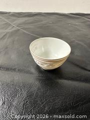MaxSold Auction: Porcelain White & Gold Trim 3-Piece Serving Set - Grand Blanc Township (Michigan, USA) SELLER MANAGED Downsizing Online Auction - E Baldwin Road