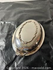 MaxSold Auction: Silver-Plated Oval Covered Serving Dish with Handles, Medium - Grand Blanc Township (Michigan, USA) SELLER MANAGED Downsizing Online Auction - E Baldwin Road