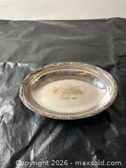 MaxSold Auction: Silver-Plated Oval Covered Serving Dish with Handles, Medium - Grand Blanc Township (Michigan, USA) SELLER MANAGED Downsizing Online Auction - E Baldwin Road