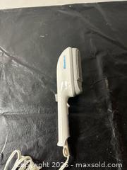 MaxSold Auction: SteamBuddy Handheld Corded Fabric Steamer, White - Grand Blanc Township (Michigan, USA) SELLER MANAGED Downsizing Online Auction - E Baldwin Road