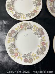 MaxSold Auction: Vintage Porcelain Floral Salad/Dessert Plates with Gold Trim (Set of 4) - Grand Blanc Township (Michigan, USA) SELLER MANAGED Downsizing Online Auction - E Baldwin Road