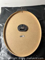 MaxSold Auction: Vintage Shabby Chic Beige & Brown Wall Clock, Quartz, MDF - Grand Blanc Township (Michigan, USA) SELLER MANAGED Downsizing Online Auction - E Baldwin Road