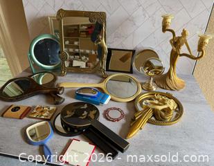 MaxSold Auction: Assorted Vanity Mirrors & Accessories, Art Nouveau & Mid-Century Lot - Loomis (California, USA) PARTNER MANAGED Moving Online Auction - Brennans Road