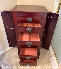 MaxSold Auction: Worthington Heirloom Cherry Jewelry Armoire - Loomis (California, USA) PARTNER MANAGED Moving Online Auction - Brennans Road