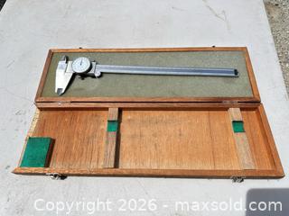 MaxSold Auction: Mitutoyo 12 in (300 mm) Dial Caliper, 0.001 in Resolution - Morgan Hill (California, USA) PARTNER MANAGED Estate Sale Online Auction - Dougherty Avenue
