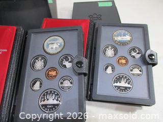 MaxSold Auction: 1984 & 1985 Royal Canadian Mint Double Silver Dollar Sets. 1985 Moose & Canoe Dollars With 1984 Toronto Skyline & Canoe Dollars. - Toronto (Ontario, Canada) SELLER MANAGED Estate Sale Online Auction - Annette Street