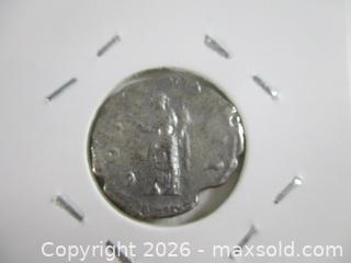 MaxSold Auction: Ancient Roman Silver Denarius Coin Of Emperor HADRIAN. 117-138 AD. - Toronto (Ontario, Canada) SELLER MANAGED Estate Sale Online Auction - Annette Street