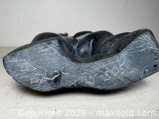 MaxSold Auction: Inuit Carved Black Stone "DANCING BEAR". Syllabic Signed & Dated On Bottom. - Toronto (Ontario, Canada) SELLER MANAGED Estate Sale Online Auction - Annette Street