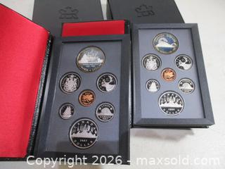 MaxSold Auction: Royal Canadian Mint 1986 & 1987 Silver Content Double Dollar Currency Sets. 1986 Train Dollar & Canoe Dollar With 1987 Davis Straight Dollar & Canoe D - Toronto (Ontario, Canada) SELLER MANAGED Estate Sale Online Auction - Annette Street
