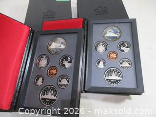 MaxSold Auction: Royal Canadian Mint 1986 & 1987 Silver Content Double Dollar Currency Sets. 1986 Train Dollar & Canoe Dollar With 1987 Davis Straight Dollar & Canoe D - Toronto (Ontario, Canada) SELLER MANAGED Estate Sale Online Auction - Annette Street