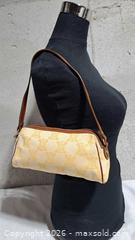 MaxSold Auction: Celine Vintage Macadam Canvas Small  Shoulder Bag - Markham (Ontario, Canada) SELLER MANAGED Downsizing Online Auction - Major Mackenzie Drive East