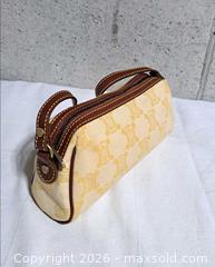 MaxSold Auction: Celine Vintage Macadam Canvas Small  Shoulder Bag - Markham (Ontario, Canada) SELLER MANAGED Downsizing Online Auction - Major Mackenzie Drive East