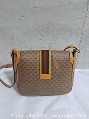 MaxSold Auction: Gucci Vintage Mini GG Web Small Crossbody bag - Markham (Ontario, Canada) SELLER MANAGED Downsizing Online Auction - Major Mackenzie Drive East
