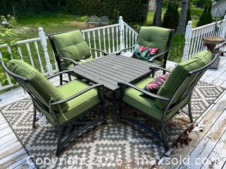 MaxSold Auction: Hampton Bay Patio Lounge Set with Outdoor Rug - Campbellford (Ontario, Canada) PARTNER MANAGED Estate Sale Online Auction - Garry Street