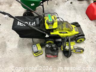 MaxSold Auction: Ryobi 13 in Cordless Lawn Mower with Batteries & Chargers - Campbellford (Ontario, Canada) PARTNER MANAGED Estate Sale Online Auction - Garry Street
