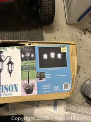 MaxSold Auction: SunRay 6 ft Black Aluminum Solar Lamp Post Planter - Campbellford (Ontario, Canada) PARTNER MANAGED Estate Sale Online Auction - Garry Street