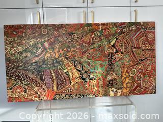 MaxSold Auction: Extra-large signed original Linda Arthurs painting - excellent condition  - Toronto (Ontario, Canada) SELLER MANAGED Downsizing Online Auction - Thome Crescent