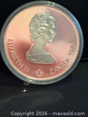 MaxSold Auction: 1975 CANADA Elizabeth II Olympics Javelin Athlete PROOF Silver $5 Coin - Aurora (Ontario, Canada) SELLER MANAGED Estate Sale Online Auction -  Closs Square