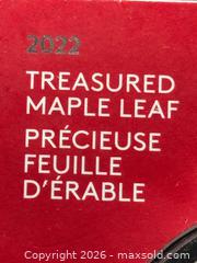 MaxSold Auction: YEAR of the TIGER Treasured Maple Leaf 2022 CANADA 1oz .9999 Silver $5 Coin - Aurora (Ontario, Canada) SELLER MANAGED Estate Sale Online Auction -  Closs Square