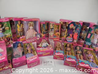 MaxSold Auction: 20+ Vintage 90s Mattel Barbie Dolls - NRFB Collection feat. Skipper, Kira, Teresa, Kevin - Hamilton (Ontario, Canada) SELLER MANAGED Estate Sale Online Auction - Centre Road
