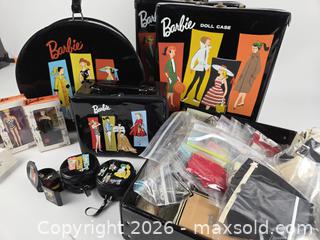 MaxSold Auction: Rare 1961 Barbie Ponytail Hatbox & Doll Case Set - Loaded with Original 1960s Mattel Fashions and Miniatures - Hamilton (Ontario, Canada) SELLER MANAGED Estate Sale Online Auction - Centre Road