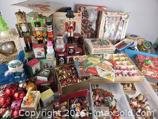 MaxSold Auction: Vintage Christmas Collection: Nutcrackers, Glass Ornaments & Mid-Century Decor - Hamilton (Ontario, Canada) SELLER MANAGED Estate Sale Online Auction - Centre Road