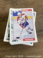 MaxSold Auction: 100 Score 92 Hockey Cards - Ottawa (Ontario, Canada) SELLER MANAGED Reseller Online Auction - Canadian Shield Avenue (CONDO)
