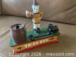 MaxSold Auction: 2 Rare Vintage Cast Iron Coin Banks - Ottawa (Ontario, Canada) SELLER MANAGED Reseller Online Auction - Canadian Shield Avenue (CONDO)