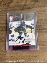 MaxSold Auction: Marco Storm Autographed Hockey Card - Ottawa (Ontario, Canada) SELLER MANAGED Reseller Online Auction - Canadian Shield Avenue (CONDO)