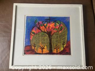 MaxSold Auction: Original Louise McClary Acrylic and Oil Pastel Painting - Ottawa (Ontario, Canada) SELLER MANAGED Reseller Online Auction - Canadian Shield Avenue (CONDO)