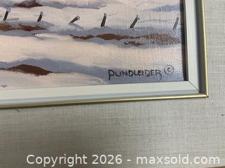 MaxSold Auction: Original Painting by H.V. Pundleider - Ottawa (Ontario, Canada) SELLER MANAGED Reseller Online Auction - Canadian Shield Avenue (CONDO)