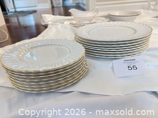 MaxSold Auction: Bone China Dinner & Salad Plates with Gold Trim (16 pcs) - Oakville (Ontario, Canada) SELLER MANAGED Estate Sale Online Auction - Ballantry Road