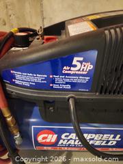 MaxSold Auction: Campbell Hausfeld WL650001AJ 13-Gallon 5 Peak HP Air Compressor - Oakville (Ontario, Canada) SELLER MANAGED Estate Sale Online Auction - Ballantry Road