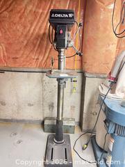 MaxSold Auction: Delta Floor Drill Press 16 1/2, 1/2 in Chuck - Oakville (Ontario, Canada) SELLER MANAGED Estate Sale Online Auction - Ballantry Road
