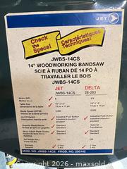 MaxSold Auction: Jet 14" Floor Band Saw (120V) - Oakville (Ontario, Canada) SELLER MANAGED Estate Sale Online Auction - Ballantry Road