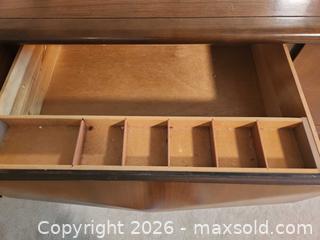 MaxSold Auction: Mid-Century Modern Walnut Dresser with Attached Mirror - Oakville (Ontario, Canada) SELLER MANAGED Estate Sale Online Auction - Ballantry Road