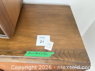 MaxSold Auction: Mid-Century Walnut Sideboard with Removable Hutch, - Oakville (Ontario, Canada) SELLER MANAGED Estate Sale Online Auction - Ballantry Road