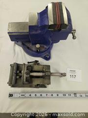 MaxSold Auction: Record-style 3 in Cast Iron Bench Vise with Swivel Base - Oakville (Ontario, Canada) SELLER MANAGED Estate Sale Online Auction - Ballantry Road