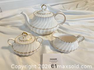 MaxSold Auction: Royal Doulton Porcelain Tea Set with Gold Trim - Oakville (Ontario, Canada) SELLER MANAGED Estate Sale Online Auction - Ballantry Road