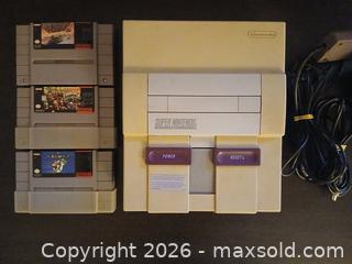 MaxSold Auction: Nintendo Super Nintendo Entertainment System (SNES) Original - Burnaby (British Columbia, Canada) SELLER MANAGED Estate Sale Online Auction - Edmonds Street (CONDO)