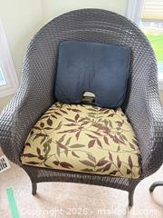 MaxSold Auction: Round Patio Dining Table & Two (2) Wicker Chairs - Hamilton (Ontario, Canada) PARTNER MANAGED Estate Sale Online Auction - Crumlin Lane