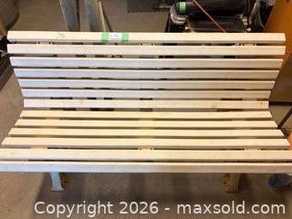 MaxSold Auction: Slatted Garden Bench - Hamilton (Ontario, Canada) PARTNER MANAGED Estate Sale Online Auction - Crumlin Lane