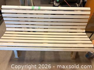 MaxSold Auction: Slatted Garden Bench - Hamilton (Ontario, Canada) PARTNER MANAGED Estate Sale Online Auction - Crumlin Lane