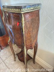 MaxSold Auction: French Louis XV Style Walnut Veneer Etagere with Marble Top - Frisco (Texas, USA) PARTNER MANAGED Estate Sale Online Auction - Arrowhead Drive